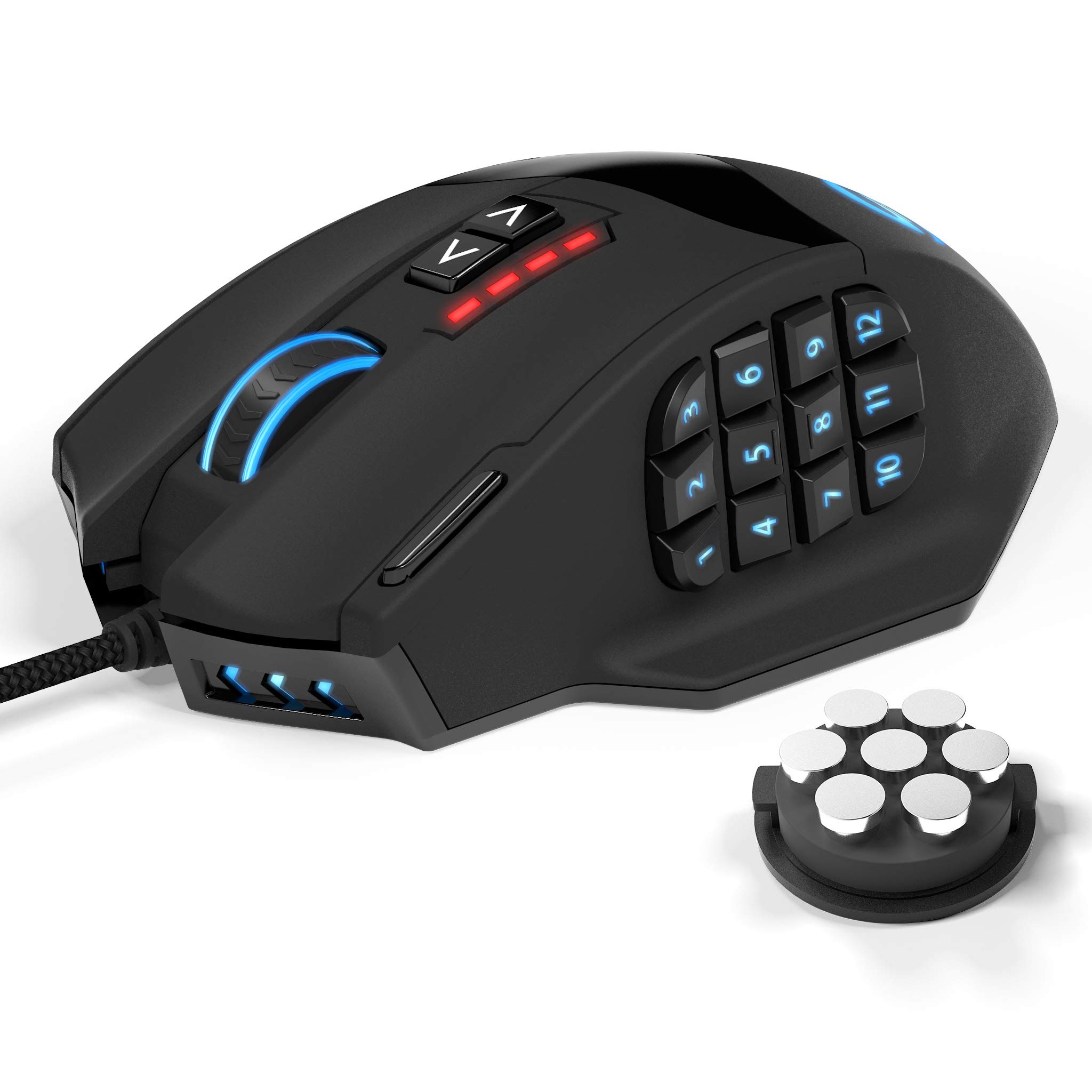 TITANWOLF Tapis De Souris Gaming XXL 900x400 Mm Motif Loup - Surface Contrôle/Vitesse, Antidérapant